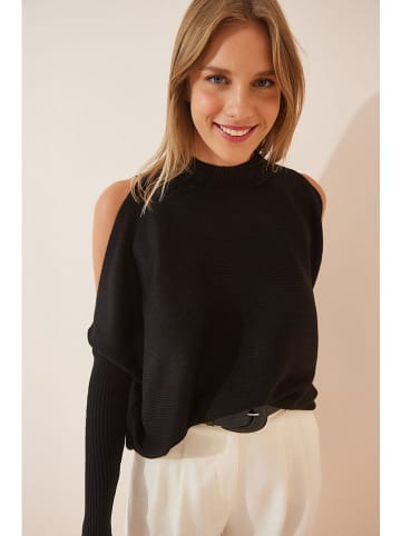 Cool and sexy Sweter w kolorze czarnym
