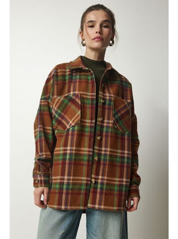 Happiness Istanbul Blouse bruin/groen