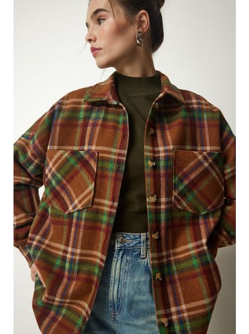 Happiness Istanbul Blouse bruin/groen