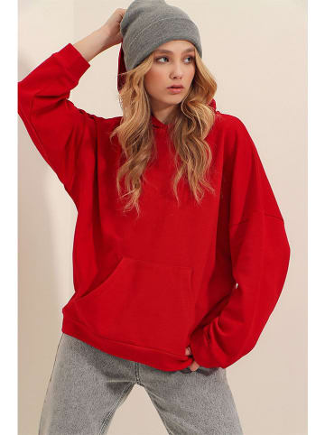 Trend Alaçatı Stili Bluza w kolorze czerwonym