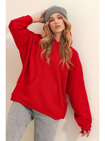 Trend Alaçatı Stili Bluza w kolorze czerwonym