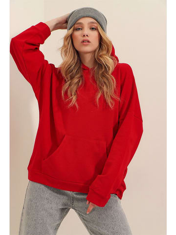 Trend Alaçatı Stili Bluza w kolorze czerwonym