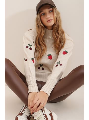 Trend Alaçatı Stili Trui beige