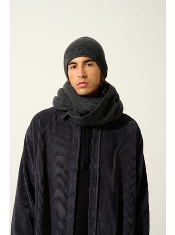 AUTHENTIC CASHMERE Kasjmieren colsjaal "Tommy" antraciet - (L)65 x (B)40 cm