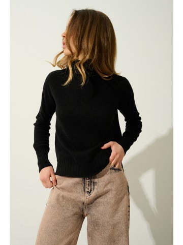 AUTHENTIC CASHMERE Kasjmieren coltrui "Cassy" zwart