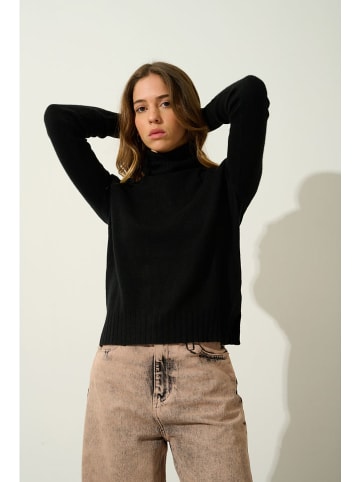AUTHENTIC CASHMERE Kaschmir-Rollkragenpullover "Cassy" in Schwarz