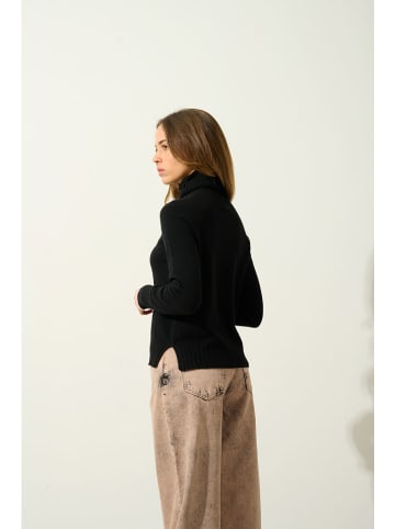 AUTHENTIC CASHMERE Kasjmieren coltrui "Cassy" zwart