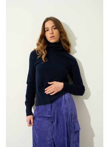 AUTHENTIC CASHMERE Kaschmir-Rollkragenpullover "Cassy" in Dunkelblau