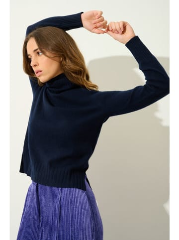 AUTHENTIC CASHMERE Kaschmir-Rollkragenpullover "Cassy" in Dunkelblau