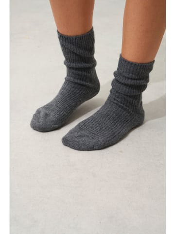 AUTHENTIC CASHMERE Kasjmieren sokken "Chewila" antraciet