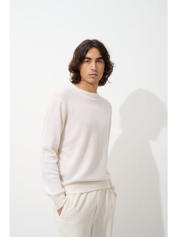 AUTHENTIC CASHMERE Kasjmieren trui "Aigliere" wit