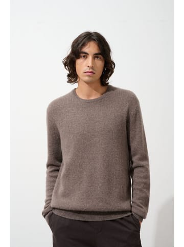 AUTHENTIC CASHMERE Kaszmirowy sweter "Victo" w kolorze brązowym