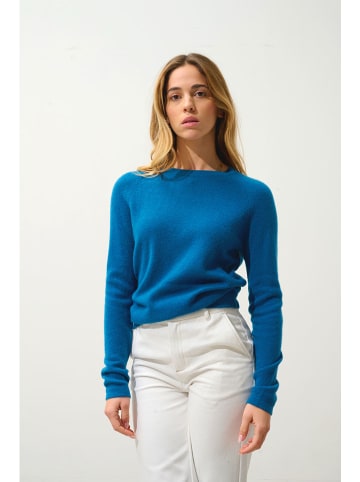 AUTHENTIC CASHMERE Kaszmirowy sweter "Ecrin" w kolorze niebieskim