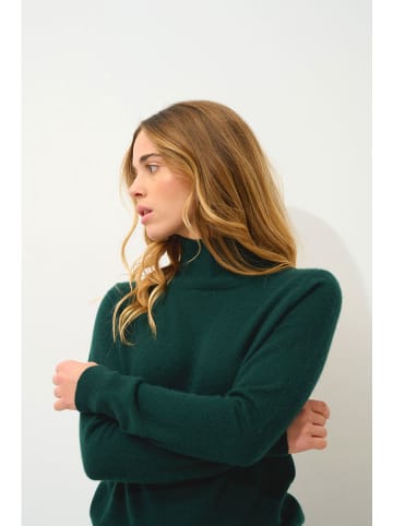 AUTHENTIC CASHMERE Kasjmieren trui "Eileen" donkergroen