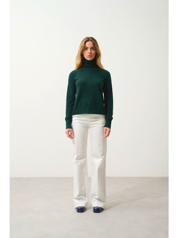 AUTHENTIC CASHMERE Kaschmir-Rollkragenpullover "Cassy" in Dunkelgrün