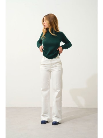 AUTHENTIC CASHMERE Kaschmir-Rollkragenpullover "Cassy" in Dunkelgrün