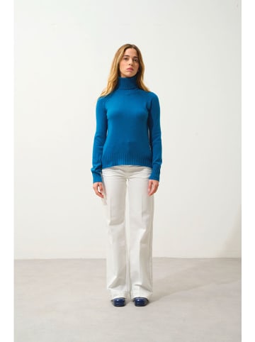 AUTHENTIC CASHMERE Kaschmir-Rollkragenpullover "Cassy" in Blau