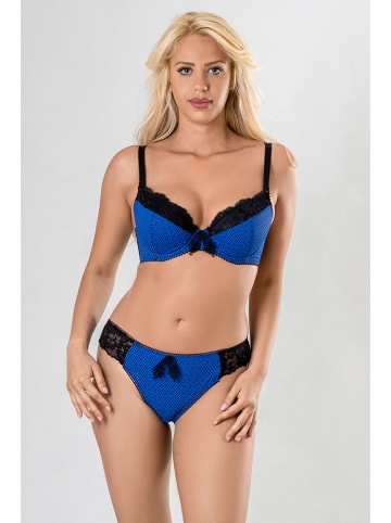 Valea Push-up beha "Riley" zwart/blauw