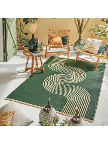 Nazar Indoor-/outdoortapijt "Capri" groen/crème