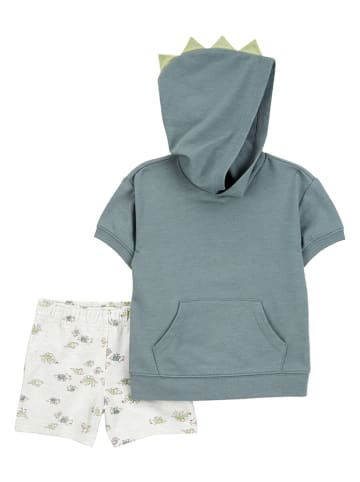 carter's 2tlg. Outfit in Grün/ Grau