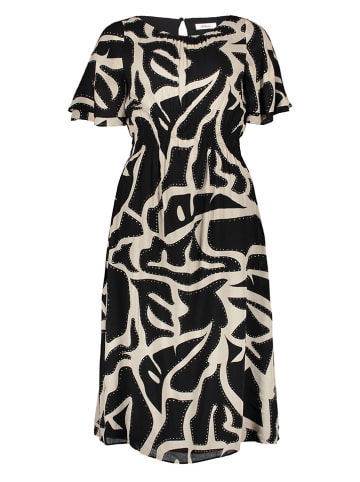 s.Oliver Kleid in Schwarz/ Beige