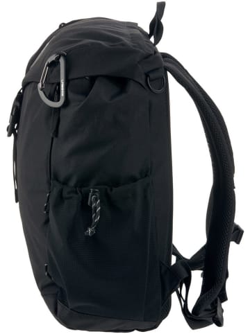 Lässig Wickelrucksack in Schwarz - (L)28 cm - (B)16 cm - (H)42 cm