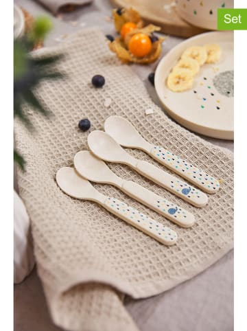 Lässig 4er-Set: Löffel "Little Water Whale" in Beige