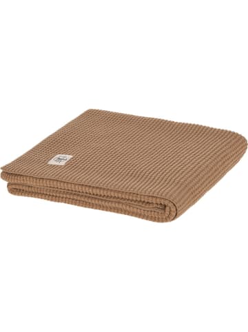 Lässig Strickdecke lichtbruin