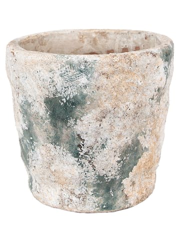 Clayre & Eef Blumentopf in Creme - (H)15 x Ø 16 cm
