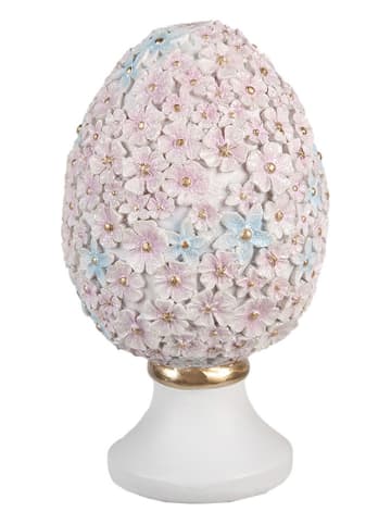 Clayre & Eef Figurka dekoracyjna w kolorze jasnoróżowym - wys. 18 x Ø 10 cm