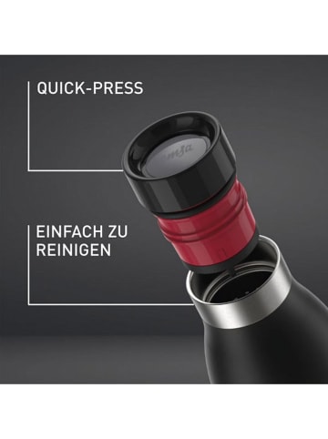 Emsa Drinkfles "Bludrop" zwart - 1 l