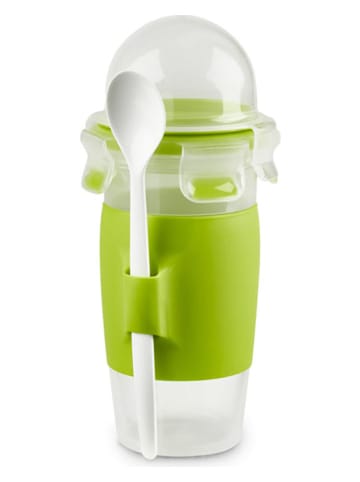 Emsa 4er-Set: Joghurtbecher "Clip & Go" in Grün  - 450 ml