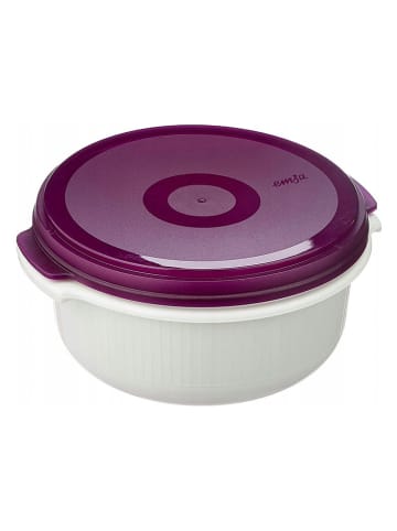 Emsa 3er-Set: Mikrowellendosen "Micro Family" in Weiß/ Lila