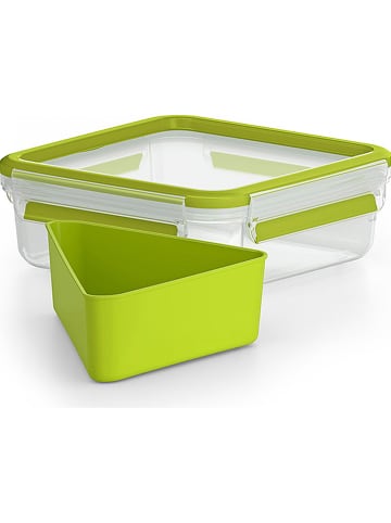 Emsa Pojemniki (2 szt.) "Clips & Go" w kolorze zielonym na lunch - 850 ml