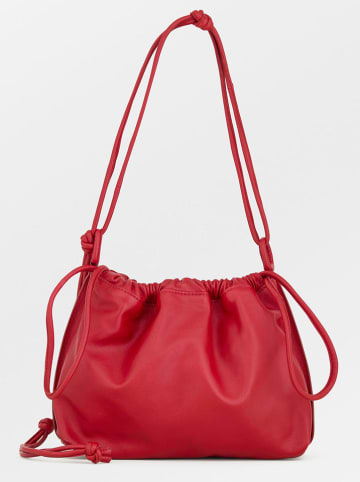 Becksöndergaard Leder-Schultertasche "Giana" in Rot - (B)30 x (H)24 cm