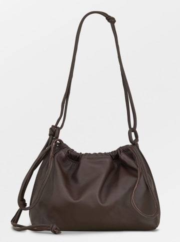 Becksöndergaard Leder-Schultertasche "Giana" in Braun - (B)30 x (H)24 cm