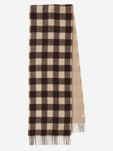 Becksöndergaard Wollschal "Florenca" in Beige/ Braun - (L)220 x (B)37 cm