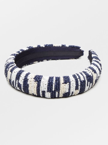 Becksöndergaard Opaska "Sasha" w kolorze biało-granatowym do włosów