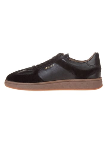 Gant Leder-Sneakers "Cuzmo" in Schwarz