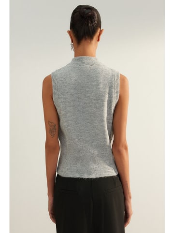 trendyol Gebreide gilet lichtgrijs