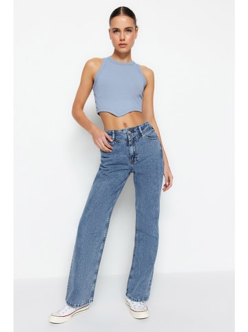 trendyol Dżinsy - Comfort fit - w kolorze niebieskim