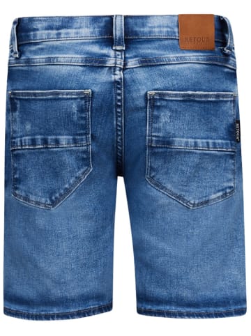 Retour Spijkershort "Reven" blauw