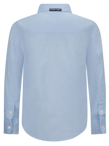 Retour Blouse "Chris" lichtblauw