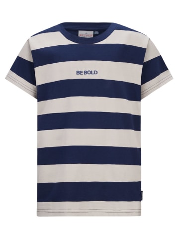 Retour Shirt "Sjors" in Dunkelblau/ Creme