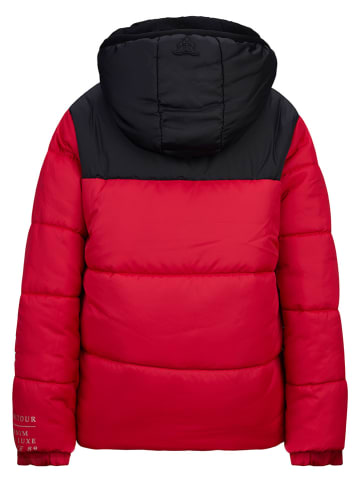 Retour Steppjacke "Pim" in Rot/ Schwarz