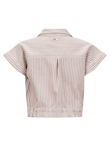 Retour Vest "June" lichtroze/wit