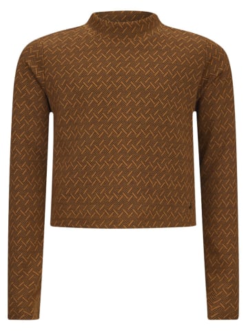 Retour Longsleeve "Kris" lichtbruin/zwart