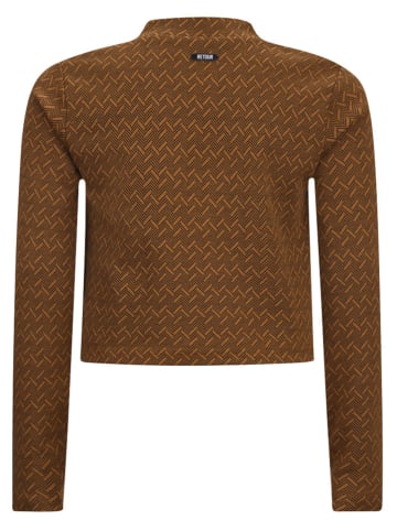 Retour Longsleeve "Kris" lichtbruin/zwart