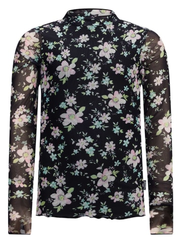 Retour Longsleeve "Rose" zwart/lichtroze/lichtblauw