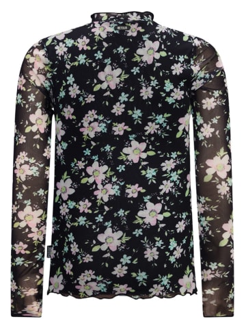 Retour Longsleeve "Rose" in Schwarz/ Rosa/ Hellblau